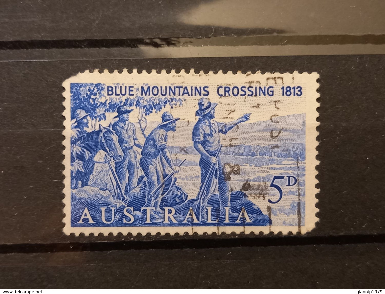 FRANCOBOLLI STAMPS AUSTRALIA AUSTRALIAN 1963 USED 150 ANNI ANNIVERSARY BLUE MOUNTAINS OBLITERE' - Oblitérés