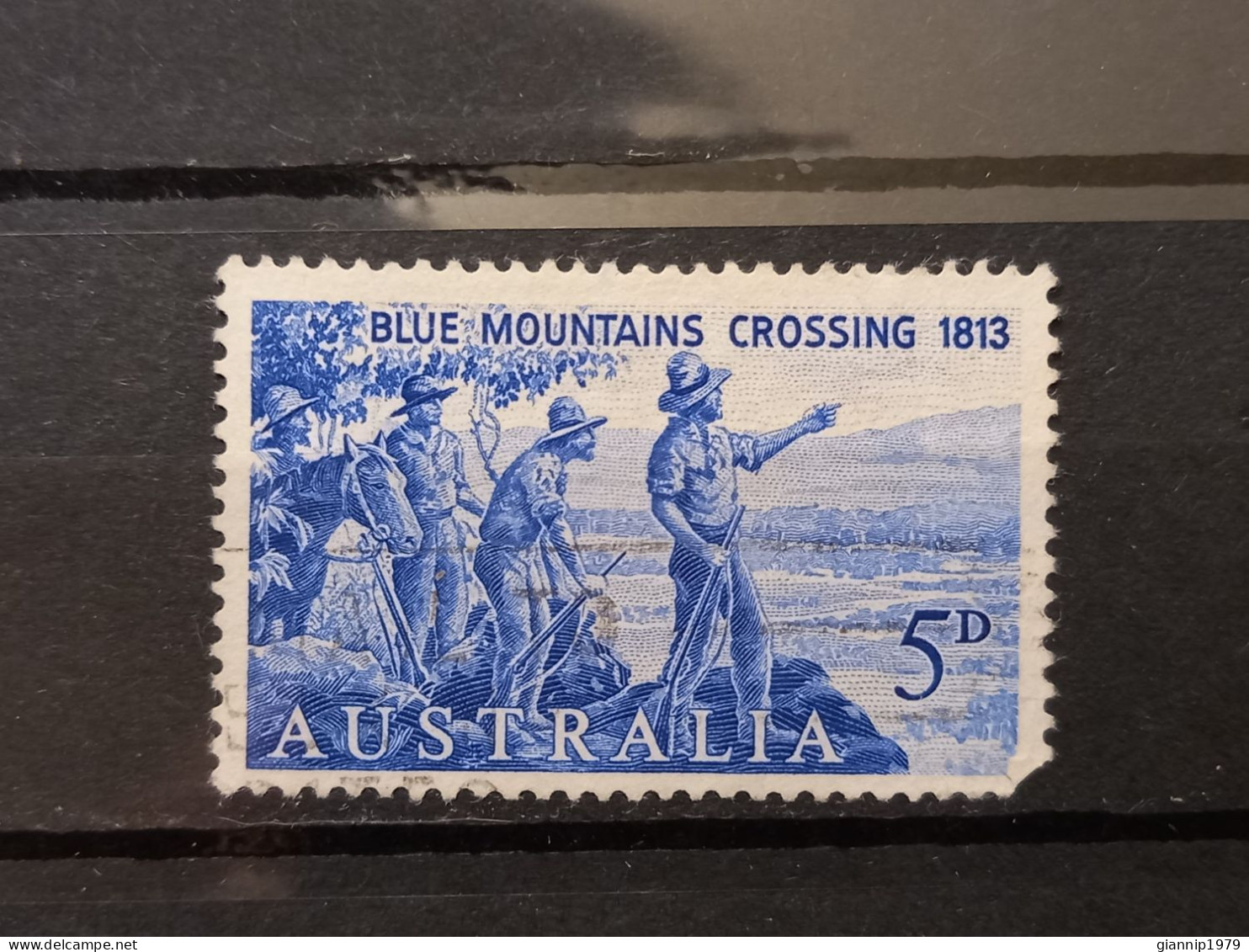FRANCOBOLLI STAMPS AUSTRALIA AUSTRALIAN 1963 USED 150 ANNI ANNIVERSARY BLUE MOUNTAINS OBLITERE' - Usados