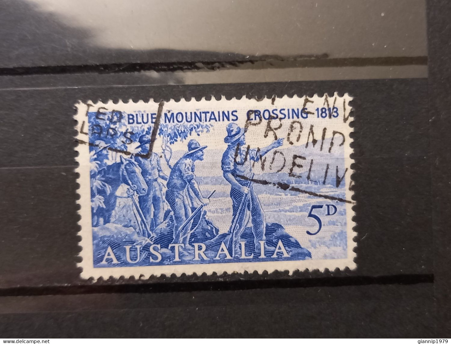 FRANCOBOLLI STAMPS AUSTRALIA AUSTRALIAN 1963 USED 150 ANNI ANNIVERSARY BLUE MOUNTAINS OBLITERE' - Used Stamps