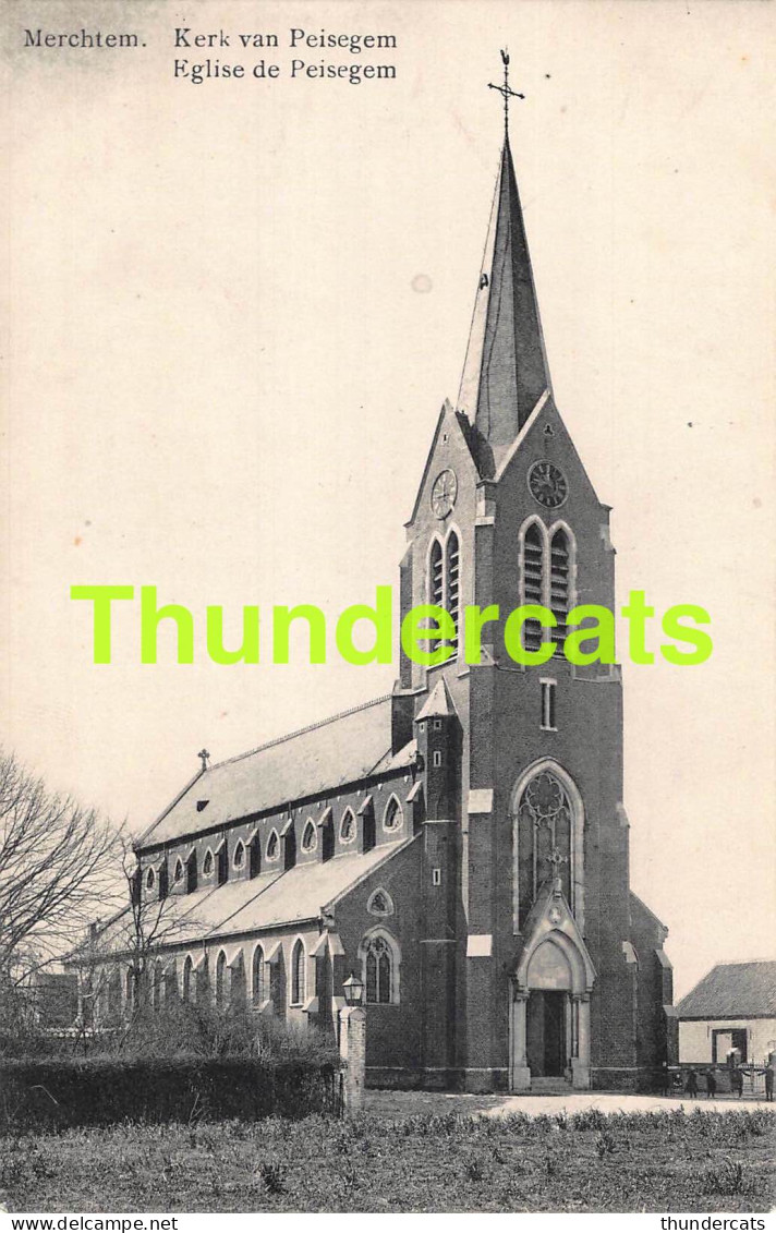 CPA KERK VAN PEISEGEM MERCHTEM EGLISE  - Merchtem