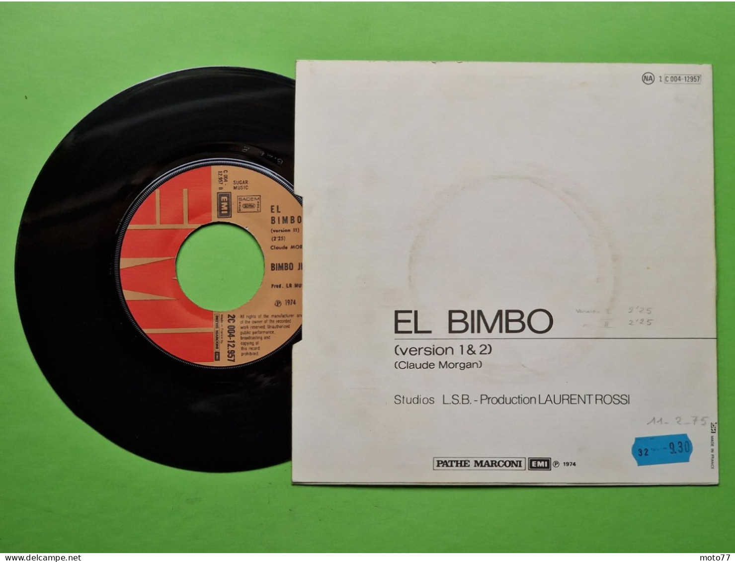 37/ Disque Vinyle 45 Tours - BIMBO JET El Bimbo - Très Bon Etat - 1974 - Soul - R&B