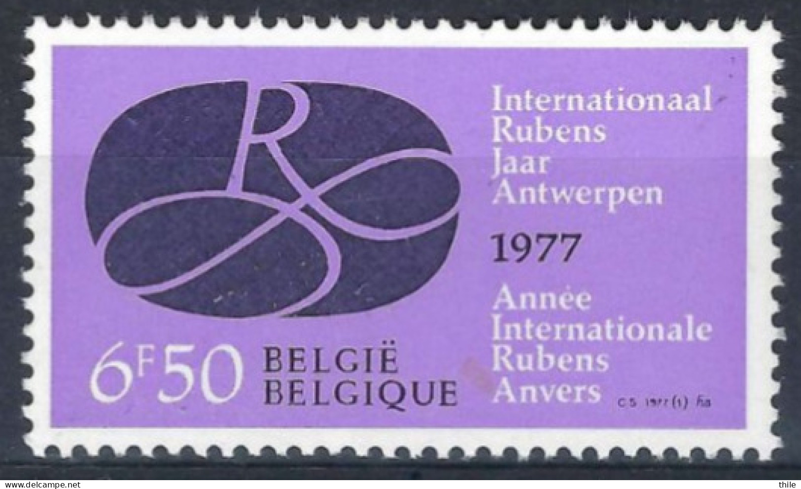 COB 1838-Cu ** - 1 Trait Et 2 Points Noirs à Droite De Internationaal - 1961-1990