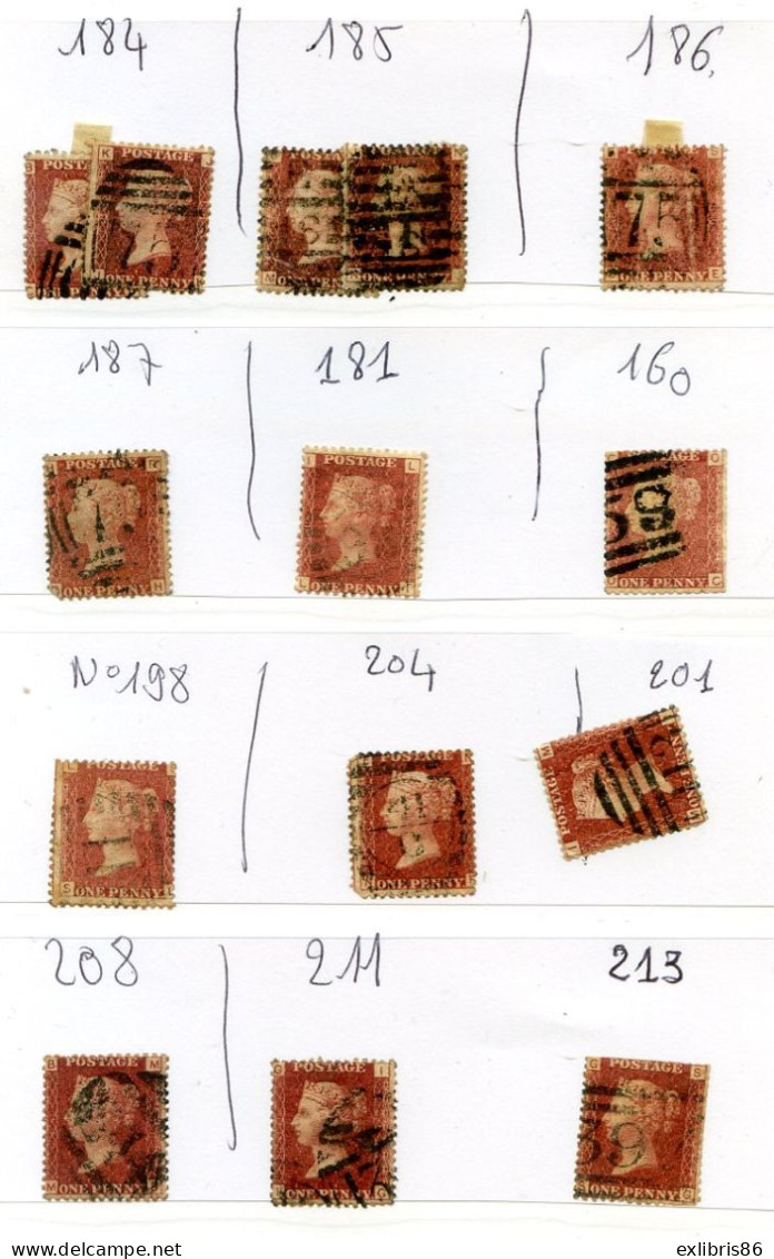 071123  GROS LOTS TIMBRES ANGLAIS POUR PLANCHAGE - Gebruikt
