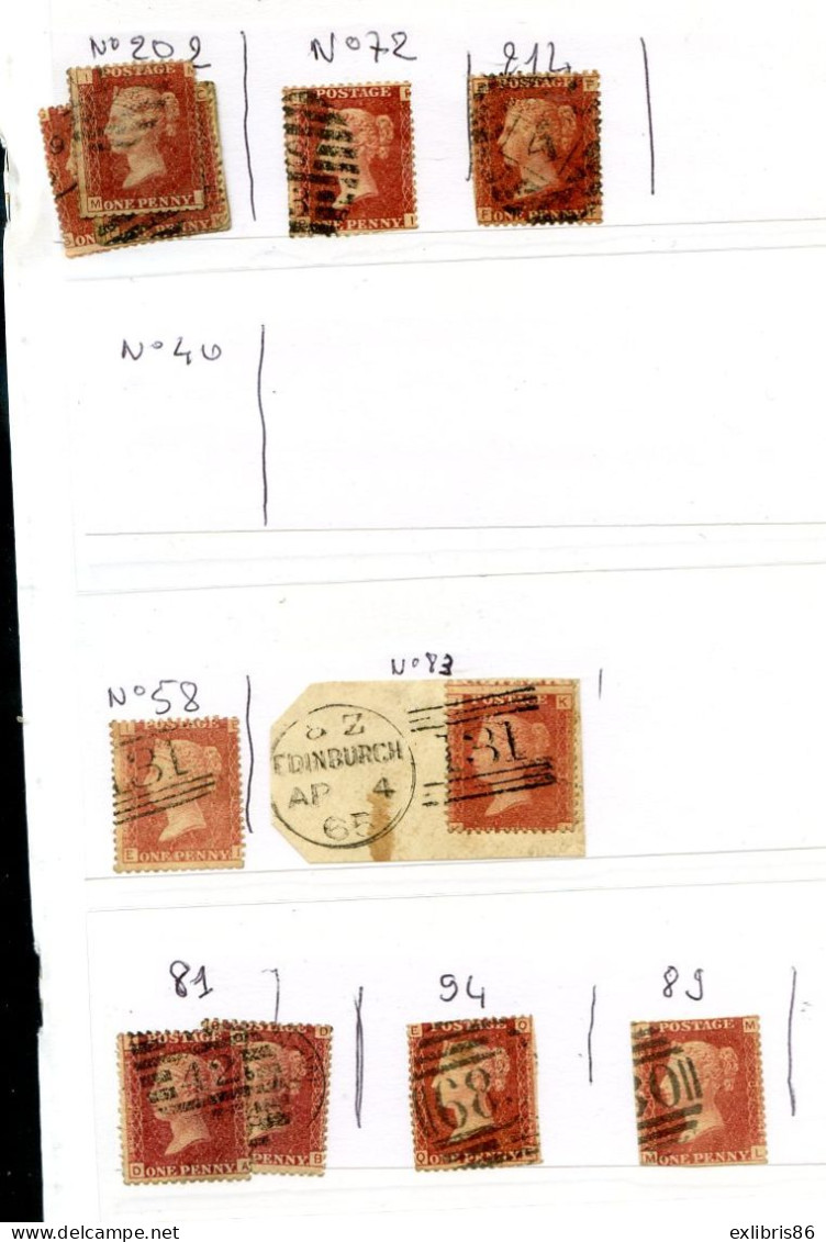 071123  GROS LOTS TIMBRES ANGLAIS POUR PLANCHAGE - Gebruikt