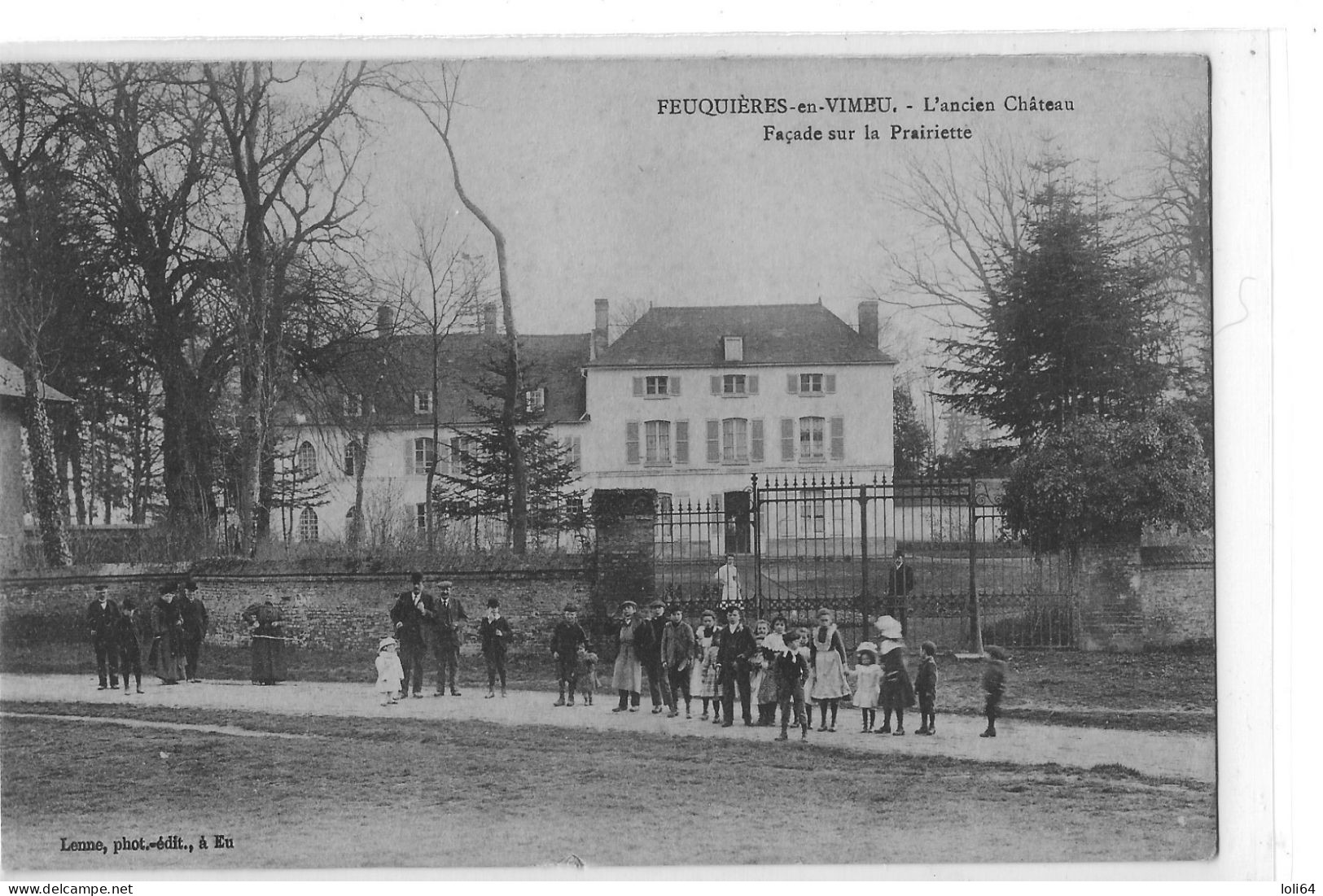 /80/ FEUQUIERES EN VIMEU L ANCIEN CHATEAU FACADE SUR LA PRAIRIETTE - Feuquieres En Vimeu