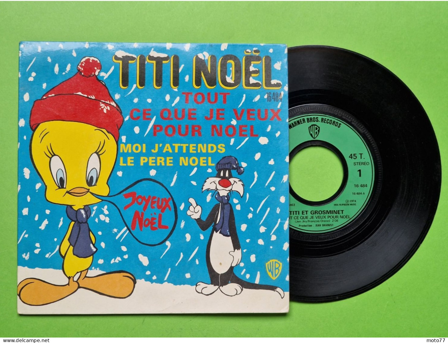 43/ Disque Vinyle 45 Tours - TITI ET SES AMIS - 2 Titres De Noël - Etat D'usage - 1974 - Navidad