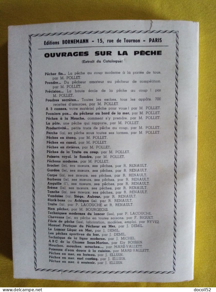 M POLLET POUDRES SECRETES TOUTES LES ESCHES , TOUS LES APPATS PLUS DE 700 RECETTES D'AMORCES INEDITES 5 SCANS - Chasse/Pêche