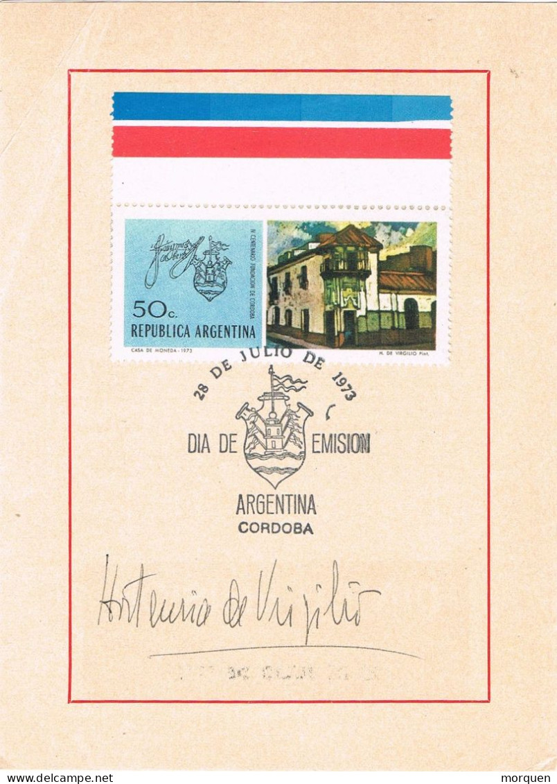 52585. Diptico Emision CORDOBA (Argentina) 1983. Fundacion De CORDOBA - Brieven En Documenten