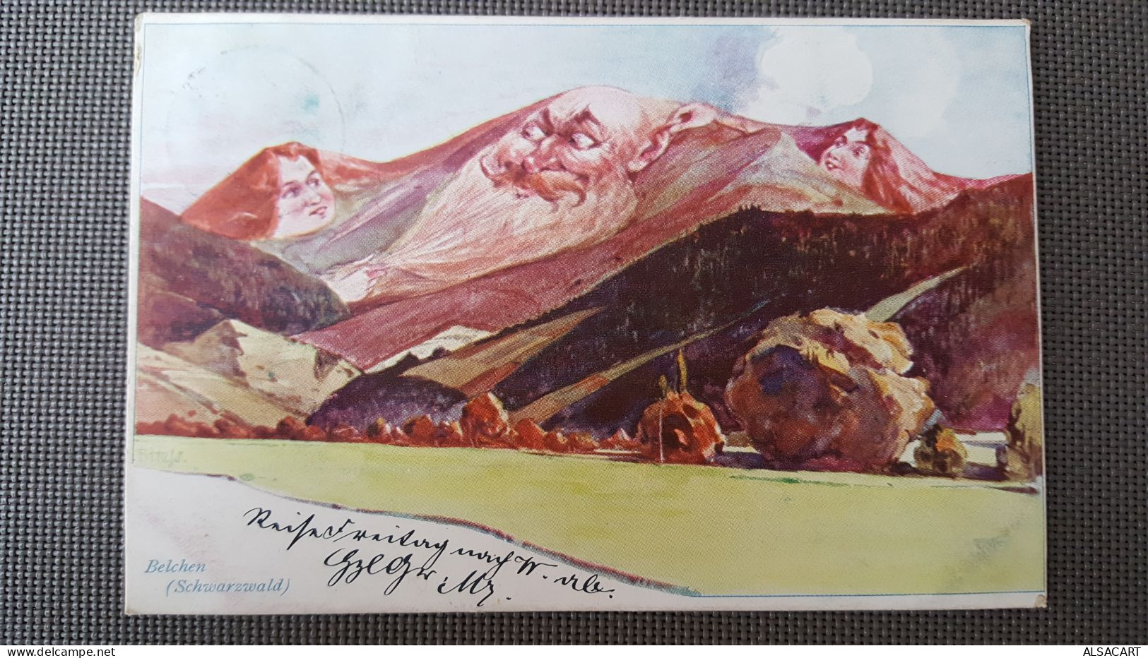 Illustrateur , Kunstlerkarte ,belchen Schwarzwald, Montagne Humanisée  1899 Rare - Autres & Non Classés