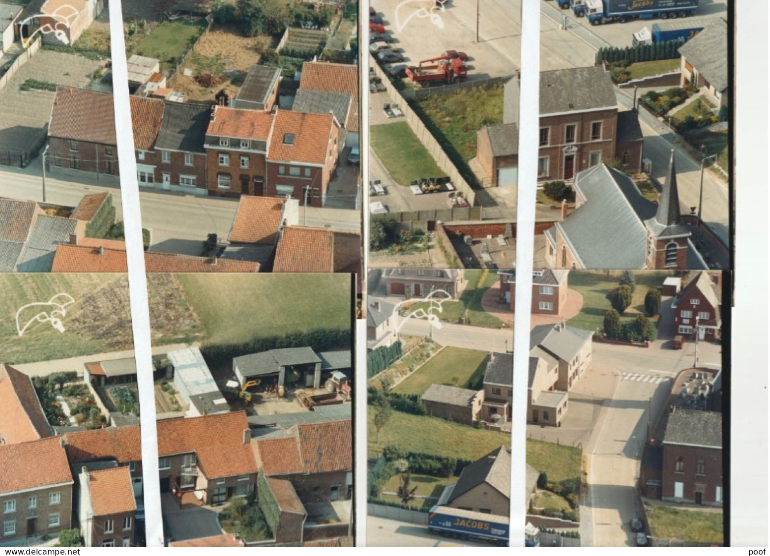 Koninksem ( Tongeren ) : 4 Luchtfoto's ( Koninksemstraat + Kerkstraat ) ) - Borgloon