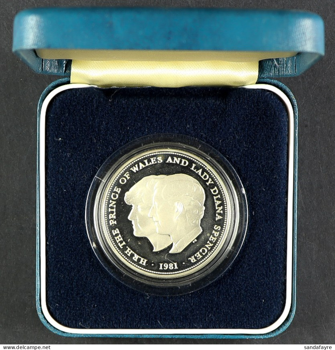 1981 SILVER PROOF COIN Commemorating The Marriage Of Prince Charles And Lady Diana Spencer. Struck In Sterling Silver, W - Sonstige & Ohne Zuordnung