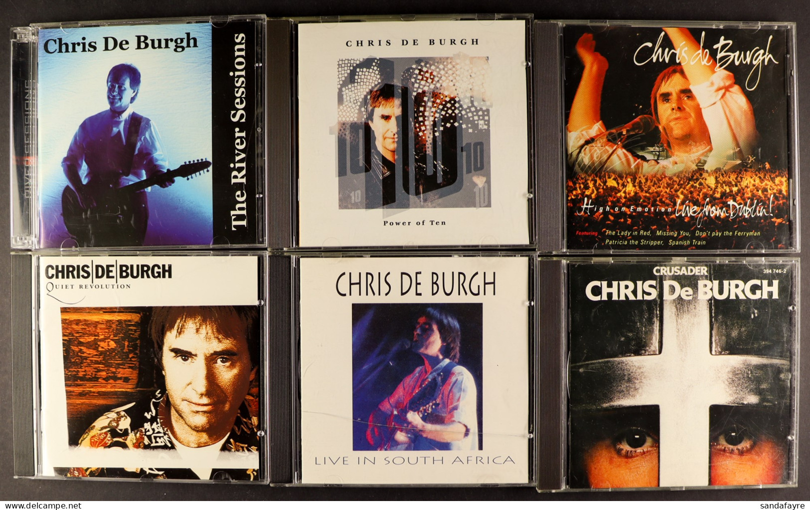 CHRIS DE BURGH COLLECTABLES. Includes Approximately 95 CDs (with Some Promotional), 3 DVDs, A Cassettes, Book And Tour B - Andere & Zonder Classificatie