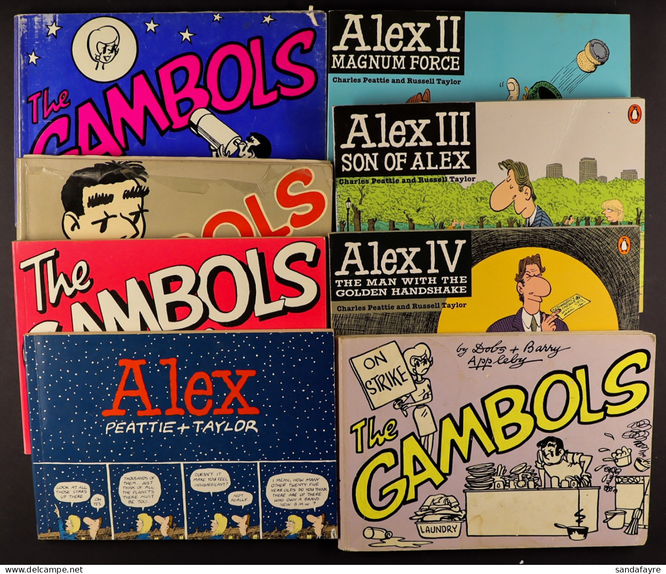COMIC STRIP BOOKS: THE GAMBOLS & ALEX. Comprising Of 'The Best Of Alex' Annuals From 2002 To 2018, The Full Alex 1987-19 - Sonstige & Ohne Zuordnung
