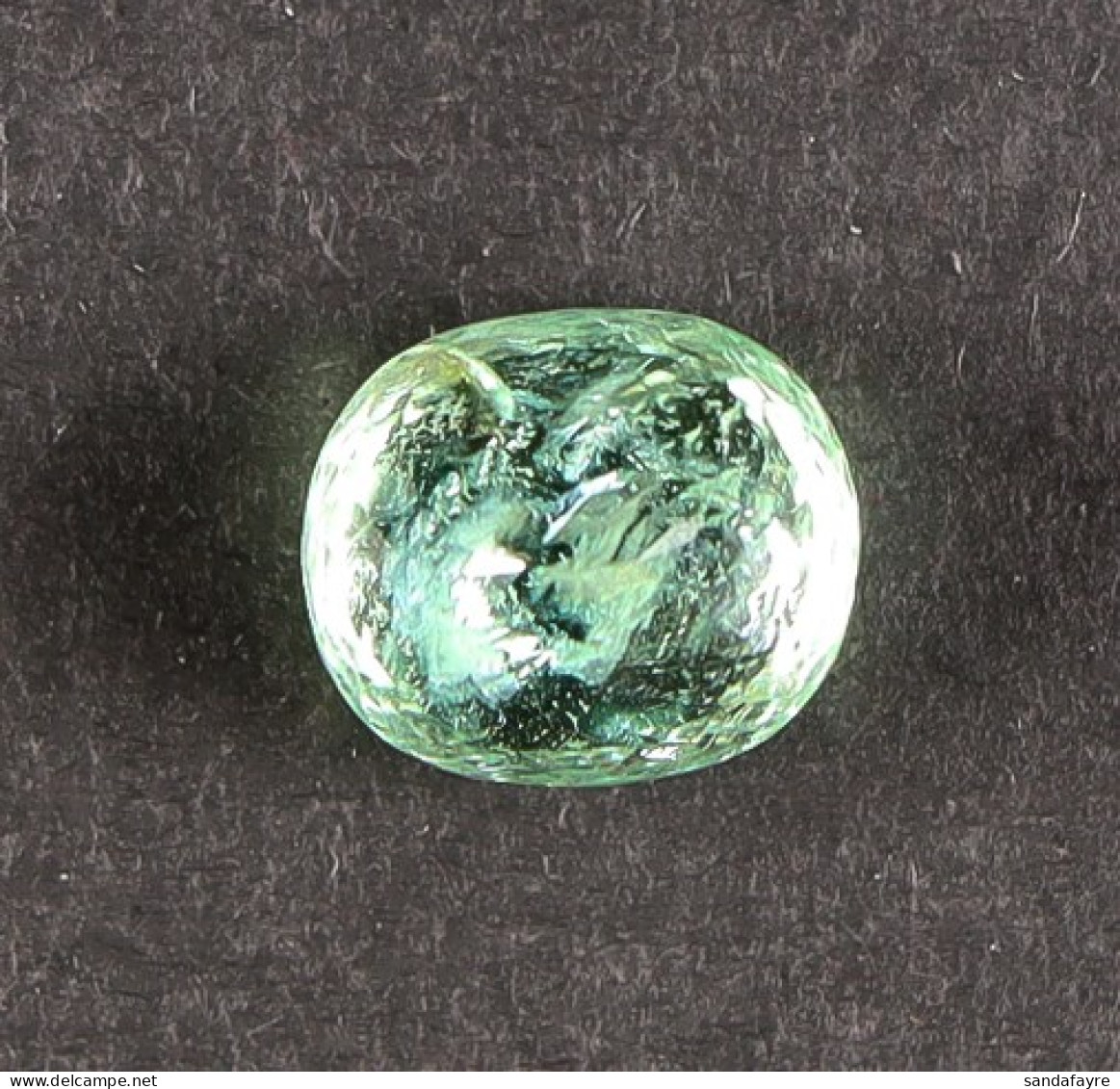 GEMSTONE 3.12 Ct TOURMALINE PARAIBA. Green With Oval Faceted Cut. Measures 8.98 X 7.73 X 6.30 Mm. Mozambique Origin. Com - Andere & Zonder Classificatie