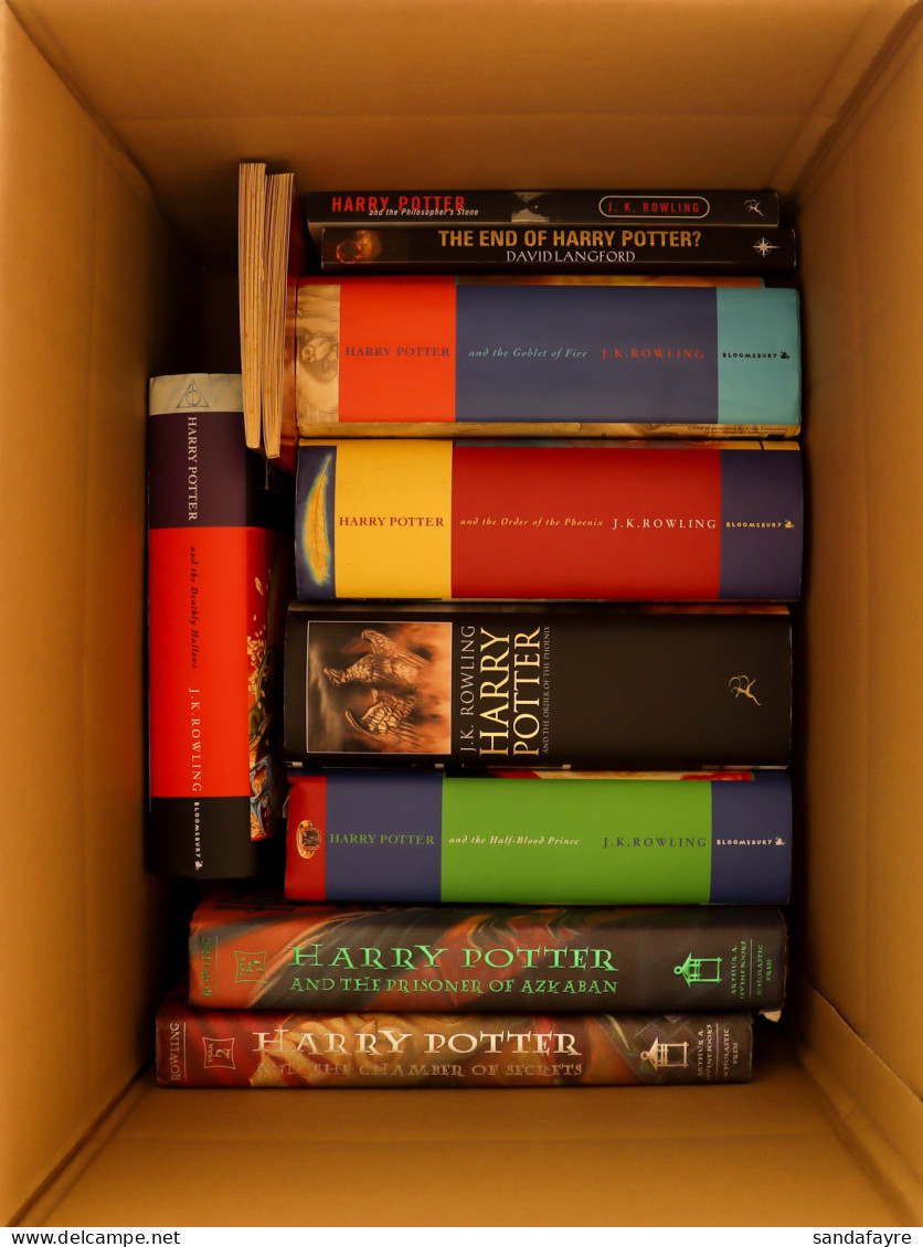 HARRY POTTER BOOK BOX. Includes 'Goblet Of Fire' 1st Edition With Uncorrected Errors; 'The Half Blood Prince' 1st Editio - Sonstige & Ohne Zuordnung