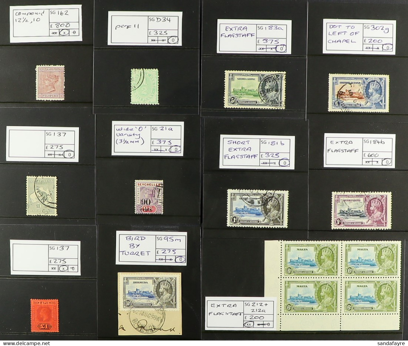 STOCK OF BETTER COMMONWEALTH & WORLD Stamps, Sets, Top / High Values, Varieties, Proofs And Other Items, All On Stock Ca - Other & Unclassified