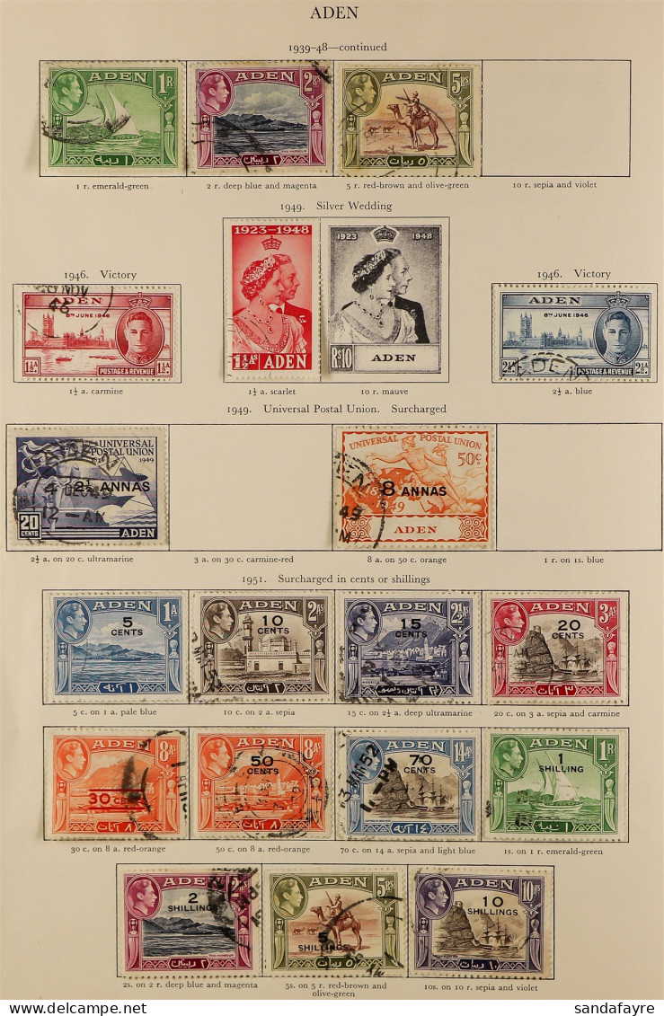COMMONWEALTH KING GEORGE 6TH COLLECTION Of Used Stamps In A KGVI 'Crown' Album, Comprehensive Including Many Complete Se - Otros & Sin Clasificación