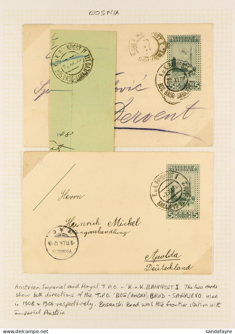 TRAVELLING POST OFFICES COLLECTION 1860's-1980's An Interesting Collection Of Worldwide Covers And Cards, Written-up On  - Sonstige & Ohne Zuordnung