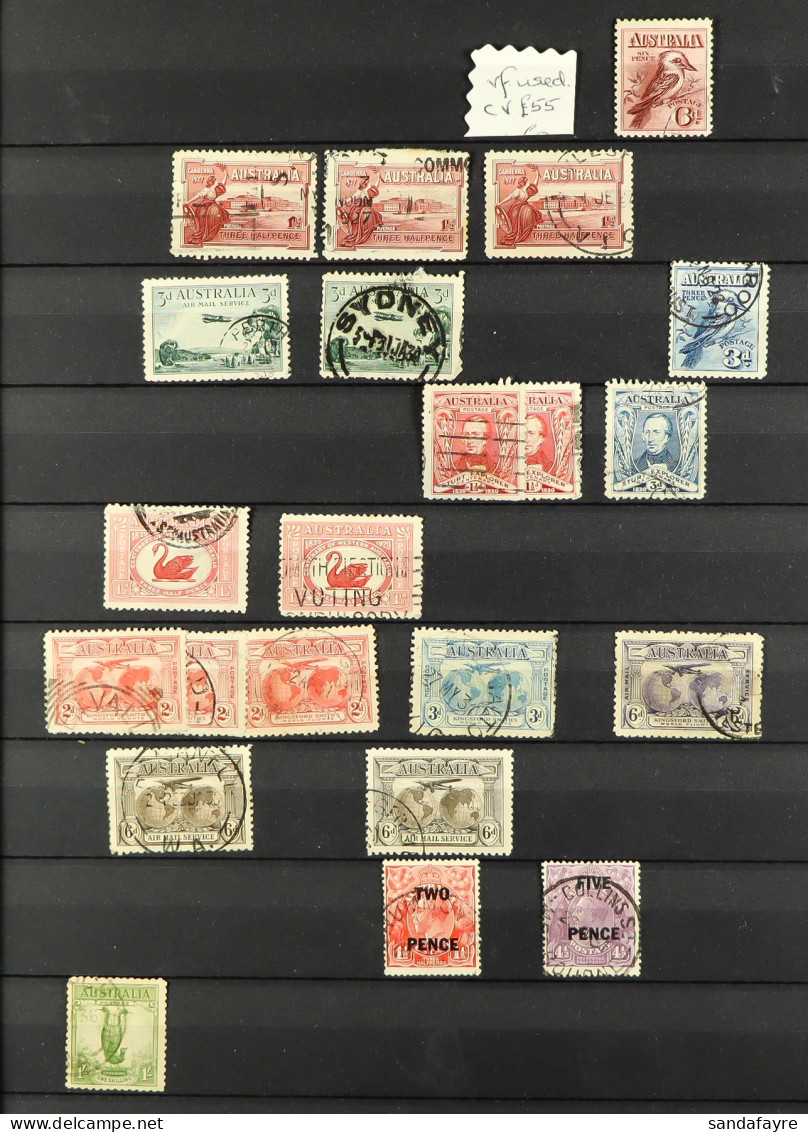 1913-52 RANGES In Two Stockbooks, Many Better Earlier Mint Incl. 5s Bridge With Toned Gum, Used From Heads And Roo Issue - Andere & Zonder Classificatie