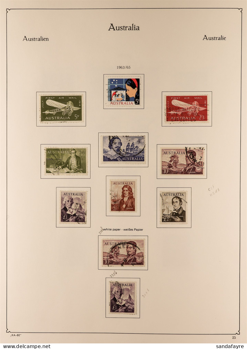 1953 - 1990 COMPLETE COLLECTION Of Used Stamps In A KA-BE Album, Comprehensive With Various Paper & Perforation Types, B - Autres & Non Classés