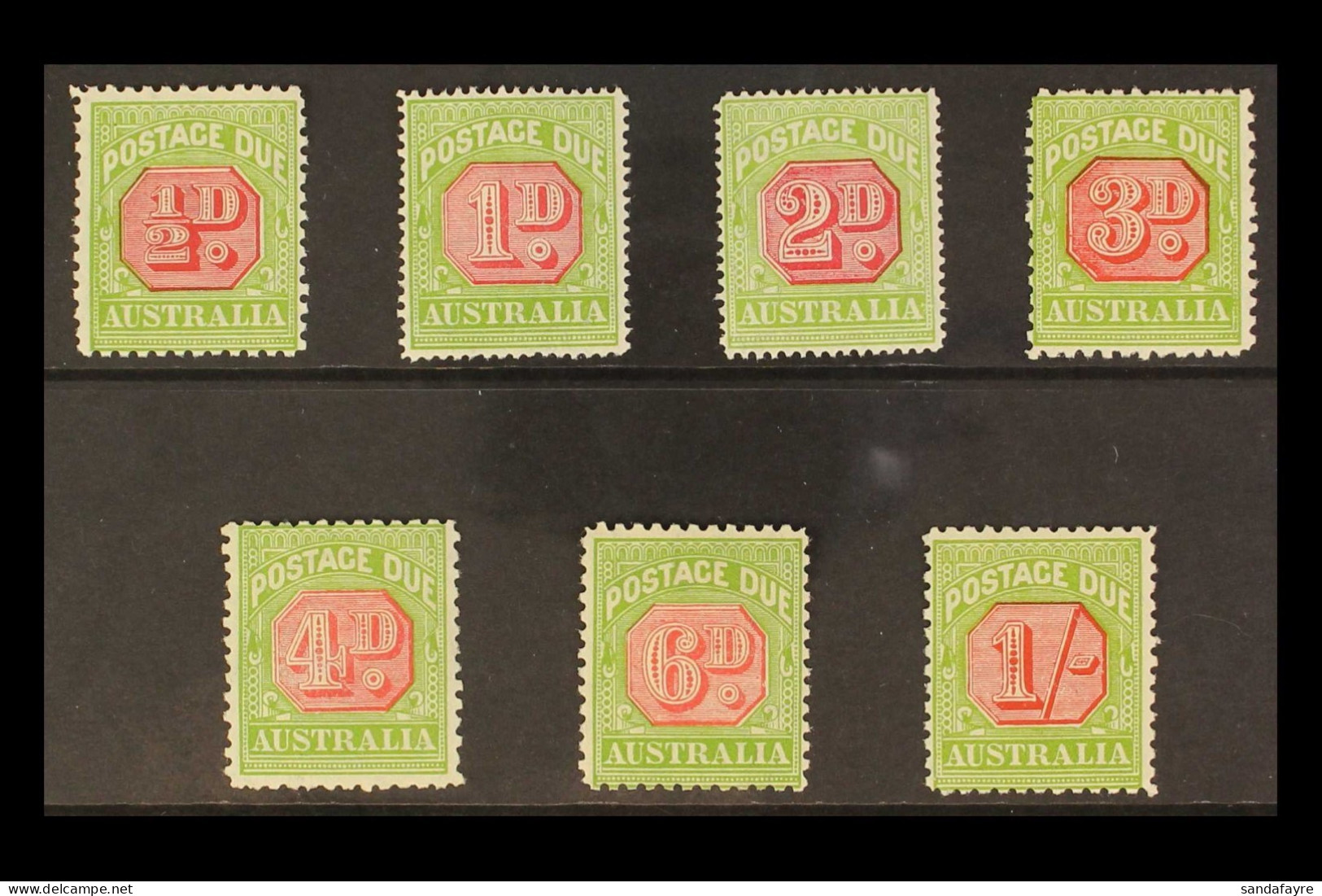 POSTAGE DUES 1931-36 Wmk C Of A Complete Set, SG D105/11, Fine Mint, Cat. Â£500 (7 Stamps) - Sonstige & Ohne Zuordnung