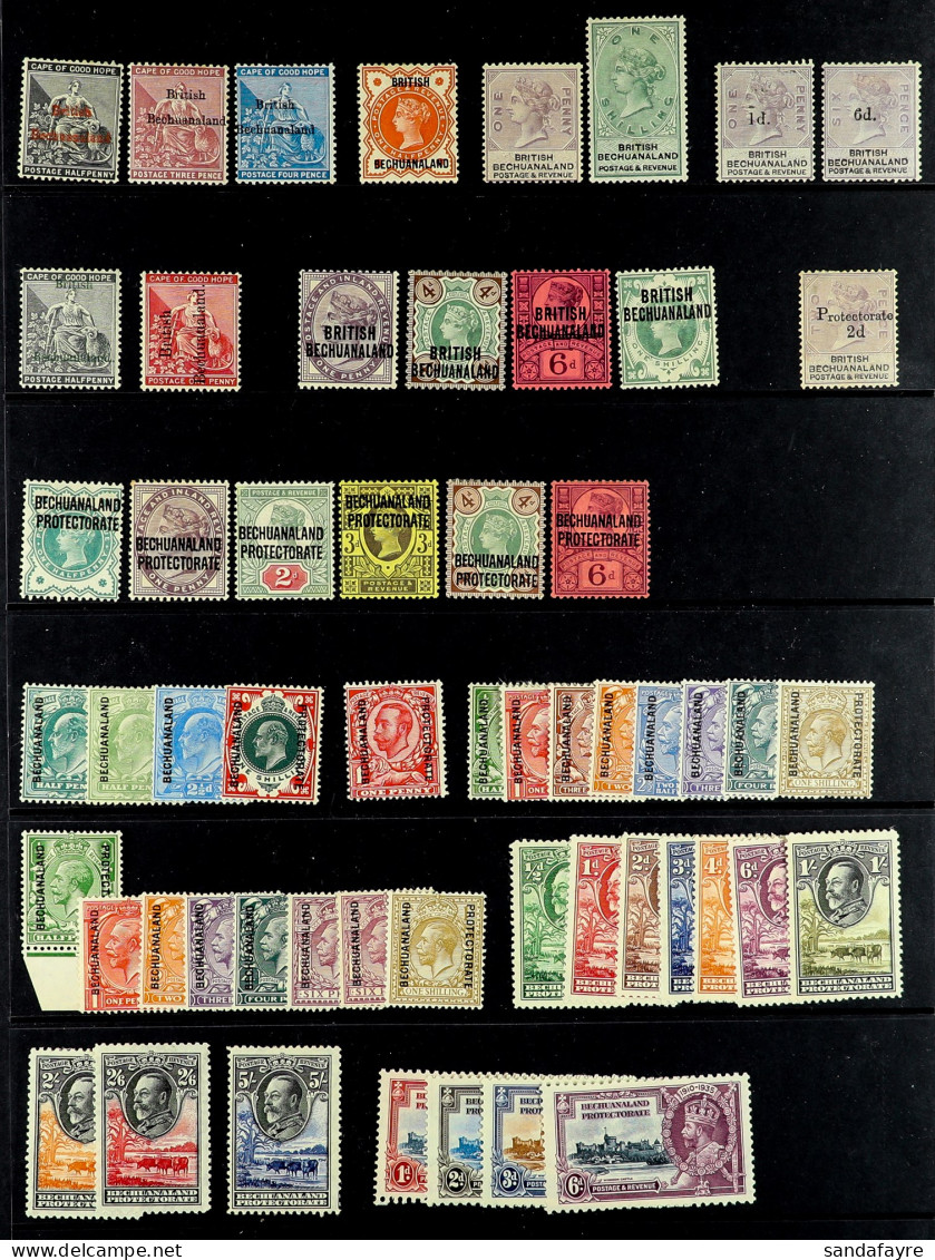 1885 - 1935 MINT On Stock Page, Note Incl 1888 6d On 6d SG 26, Protectorate 1888 2d On 2d, Etc (56 Stamps) - Other & Unclassified