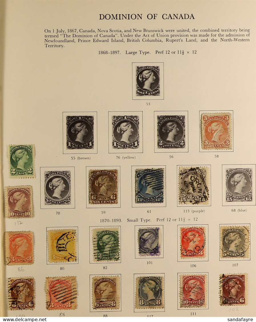 1859 - 1971 COLLECTION Of Mint And Used Stamps In An Album, Incl. 1868-90 3c, 6c, 12Â½c & 15c Large Queens, 1870-97 Smal - Autres & Non Classés