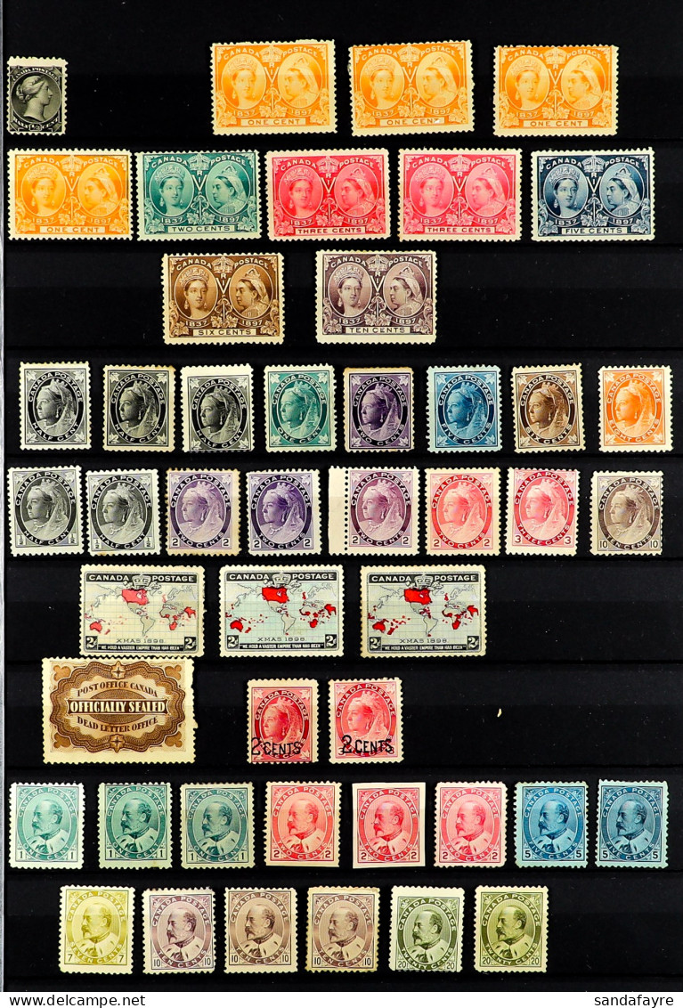 1875 - 1952 MINT / NEVER HINGED STAMPS ASSEMBLY On Stock Book Pages Incl Sets, Coil Stamps, Booklet Panes, 'back Of The  - Other & Unclassified