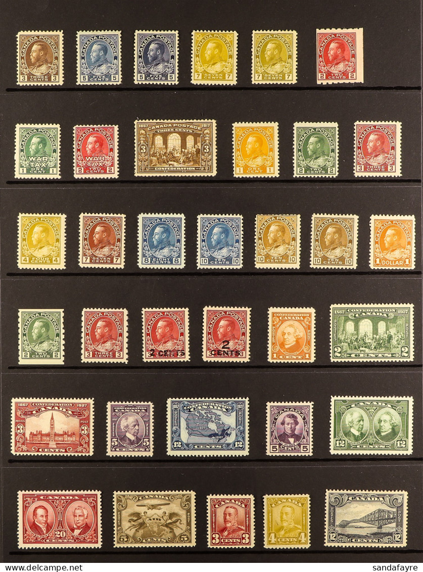 1911 - 1935 KING GEORGE V MINT COLLECTION Quite Comprehensive Including Additional Listed Shades, Coils, Most Commemorat - Andere & Zonder Classificatie