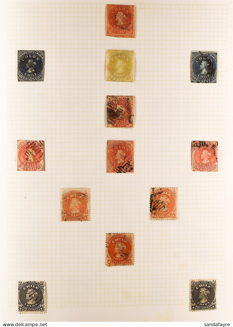 1850's - 2000's COLLECTION Of Mint & Used In A Spring Back Album, Substantial Ranges (3000+ Stamps) - Chili