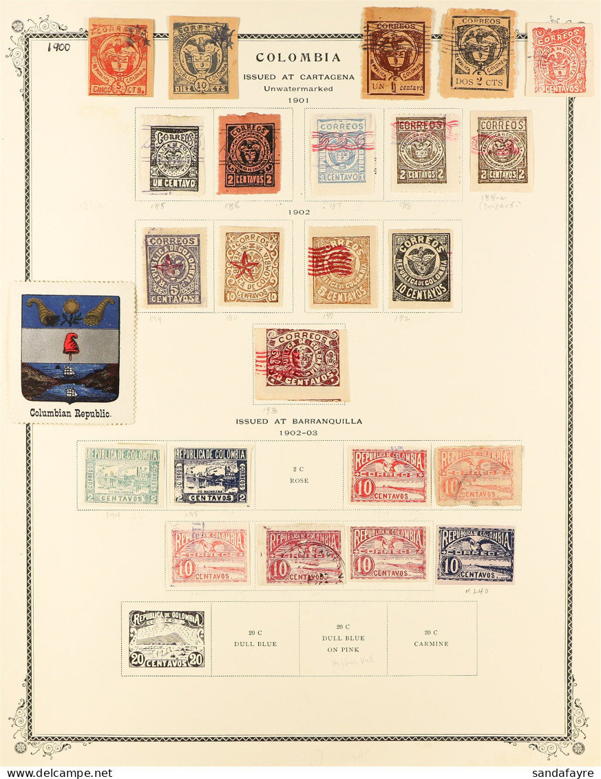 1899 - 1960 COLLECTION Of Mint / Never Hinged Mint & Used Stamps On Pages, Many Sets, 'back Of The Book' Etc (700+ Stamp - Colombie