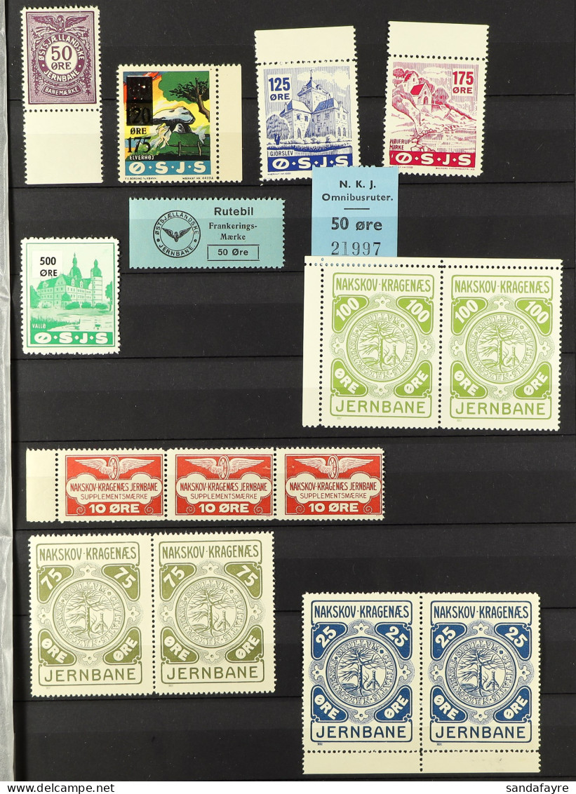 PRIVATE RAILWAY PARCEL STAMPS 1910's -1960's Mint & Used Collection (425+ Stamps) - Andere & Zonder Classificatie