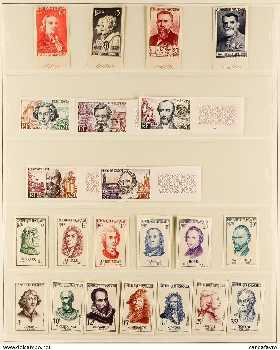 1940 â€“ 1996 IMPERFORATES â€“ SPECTACULAR COLLECTION In 3 Binders Of Special Imperf Stamps With A Good Level Of Overall - Autres & Non Classés