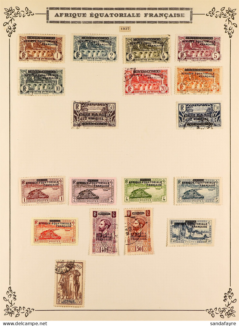 1890's - 1960's LARGE COLLECTION In Album, Of Mint & Used Stamps From AEF, AOF, Alexandria, Algeria To Togo, Tunisia, Vi - Sonstige & Ohne Zuordnung