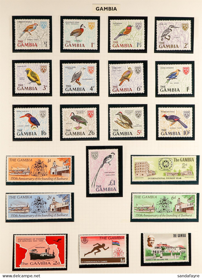 1960s - 2000s NEVER HINGED MINT COLLECTION In Album Of Stamps, Miniature Sheets & Sheetlets (100+ Stamps & 75+ M/s's Or  - Gambie (...-1964)