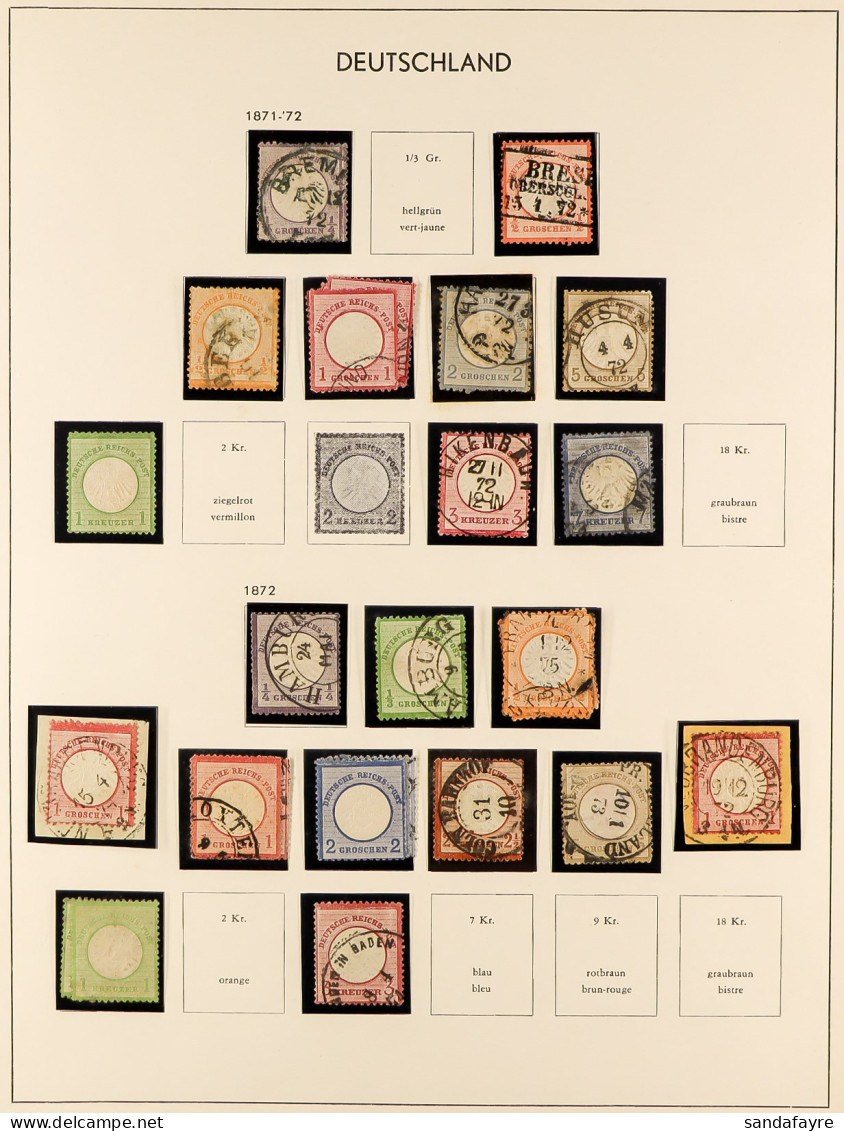 1871 - 1945 SUBSTANTIAL COLLECTION Of Mint (some Never Hinged) And Used Stamps & Miniature Sheets In An Overfilled Davo  - Other & Unclassified