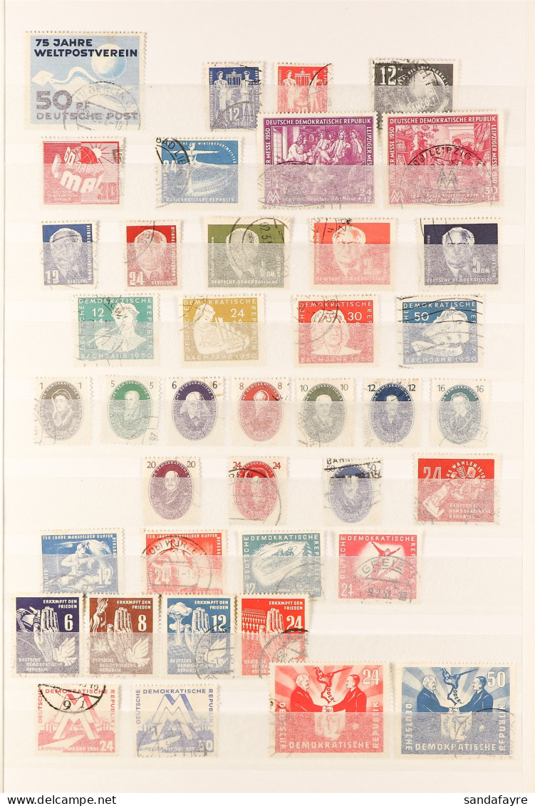 1949 - 1953 USED COLLECTION. On A Single Double-sided Stock Page, Cat â‚¬1056 (70 Stamps) - Autres & Non Classés