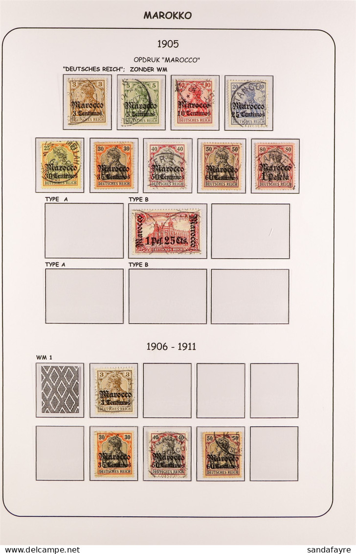 MOROCCO 1897 - 1919 COLLECTION Of Used Stamps, Stc â‚¬1000+ (40+ Stamps) - Autres & Non Classés