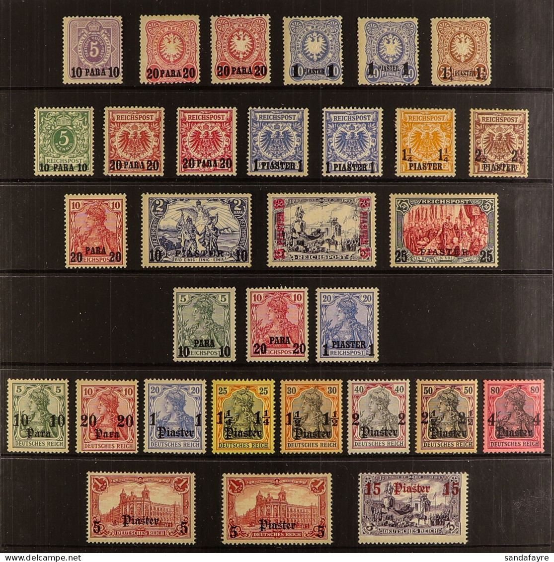 POST OFFICES IN TURKISH EMPIRE MINT / NEVER HINGED MINT COLLECTION On Black Hagner Pages, Michel Cat â‚¬2540 (approx 50  - Andere & Zonder Classificatie