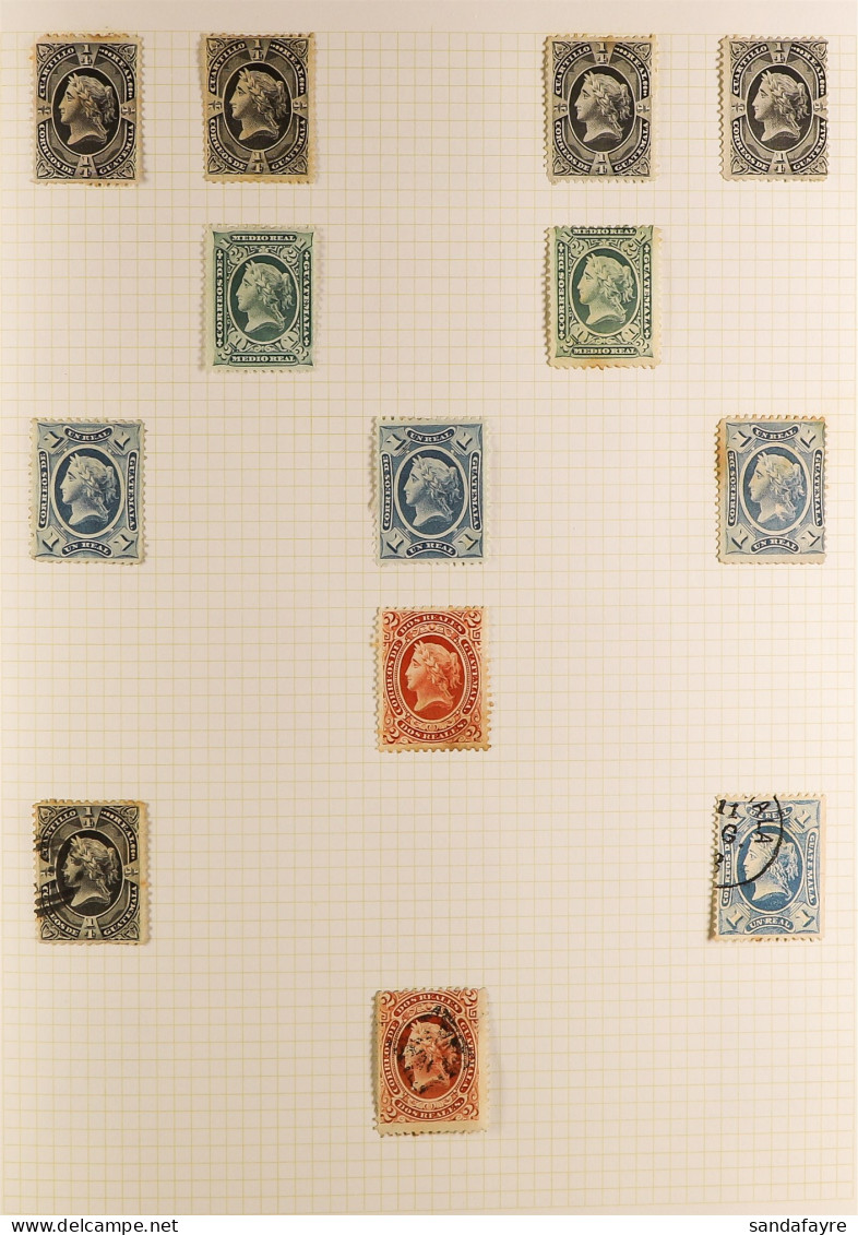 1871 - 2000 COLLECTION Of Mint & Used On Album Pages, EarlyÂ periodÂ well Represented, Note 1902 Official Set, 1920/22 O - Guatemala