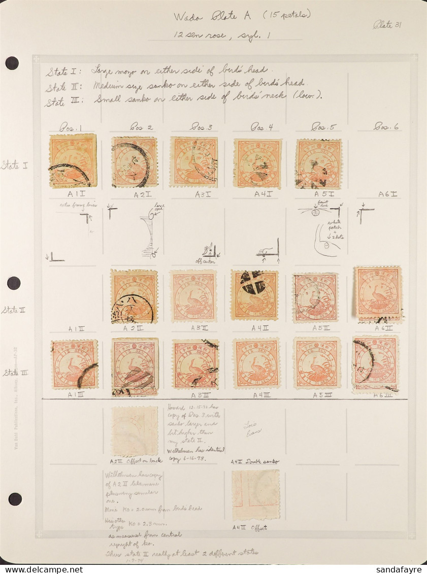 1875 BIRD ISSUE FORGERIES REFERENCE COLLECTION HIGHLY-SPECIALISED Extensive Collection Identified By Plate / State / Pap - Sonstige & Ohne Zuordnung