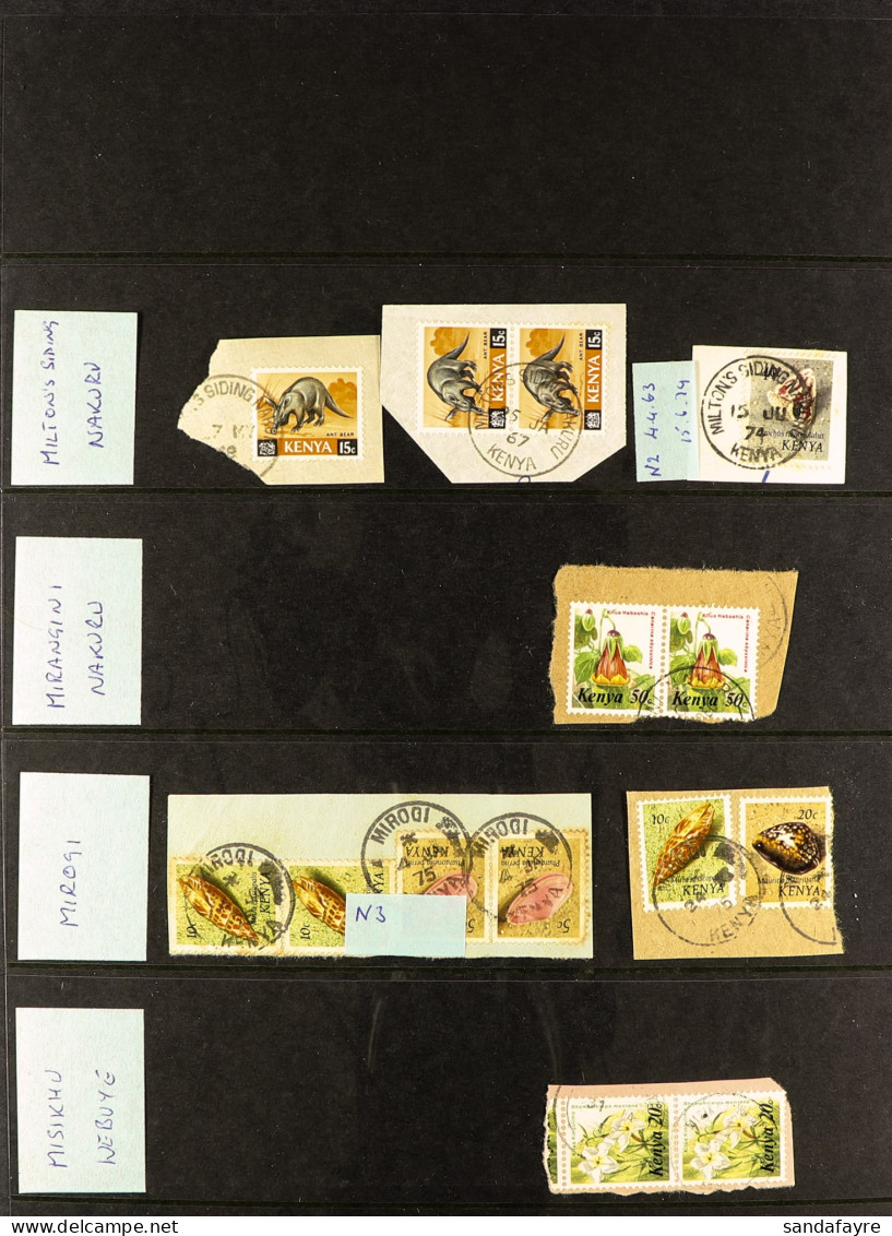 CANCELLATIONS COLLECTION Of 1960's To 1990's Stamps Selected For Readable Postmarks Arranged By Post Office In Five Bind - Kenia (1963-...)