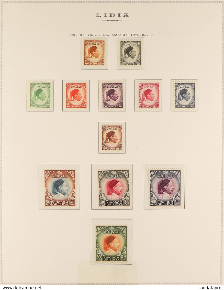 1952 - 1969 NEVER HINGED MINT COLLECTION In Marini Album, Comprehensive, Including Some Additional Imperfs (approx 230 S - Libye