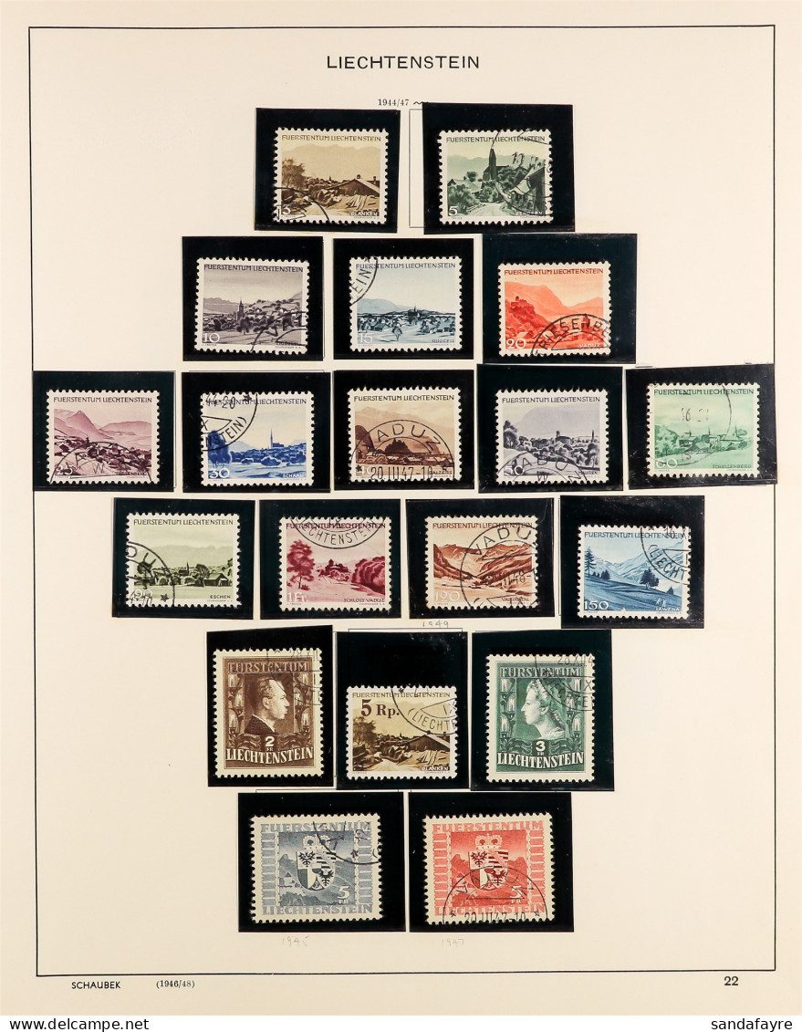 1944 - 1961 USED COLLECTION On Album Pages, Comprehensive (90 Stamps) - Other & Unclassified