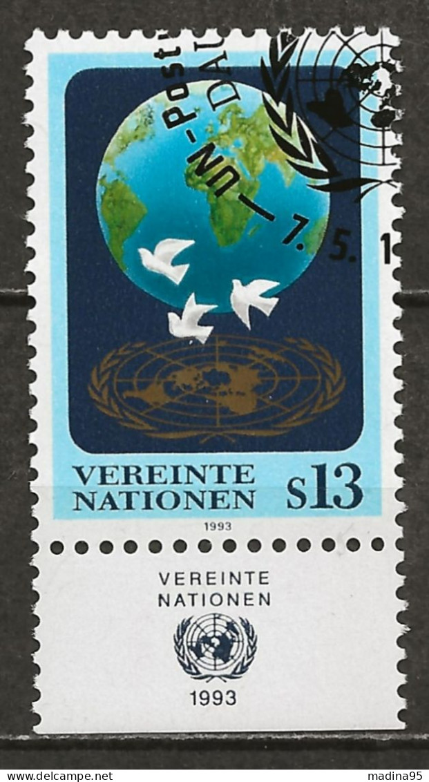 NATIONS-UNIES - VIENNE: Obl., N°YT 165, TB - Usados