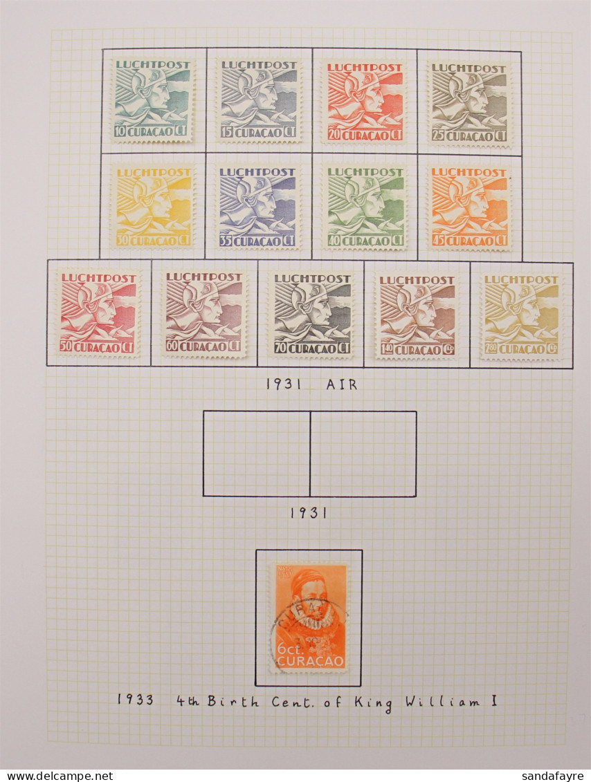 NETHERLANDS ANTILLES 1931 - 1973 COLLECTION Of Mint And Used Stamps On Album Pages, Many Complete Sets (250+ Stamps) - Sonstige & Ohne Zuordnung