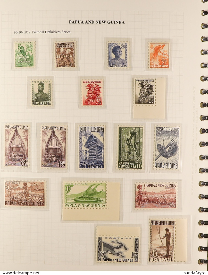 1952 - 1989 NEVER HINGED MINT COLLECTION Near-complete, In Multi-ring Album, All Sets With Some Additional Shades & Mult - Papua-Neuguinea