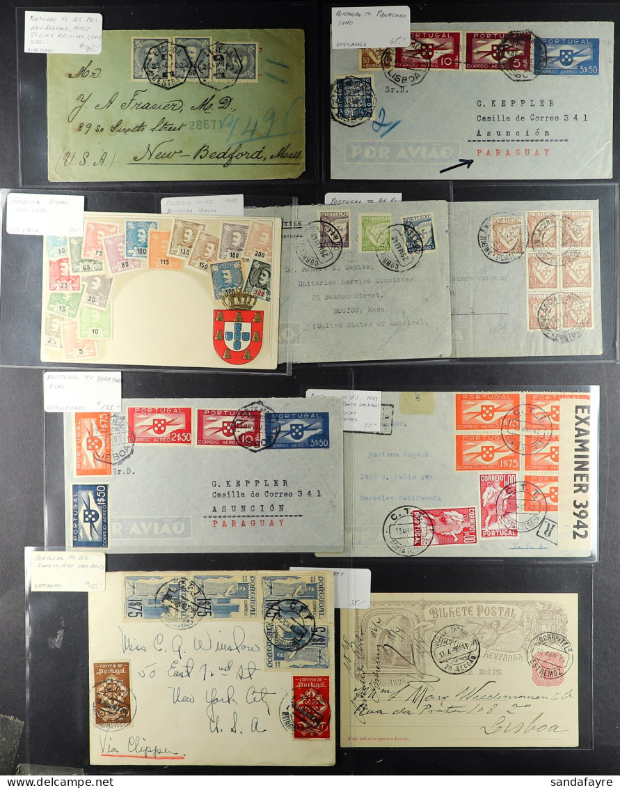 1812 - 1940's COVERS STOCK Priced To Sell At $1550+ Incl. 1812 EL From Lisbon To Madeira With References To American Emb - Autres & Non Classés