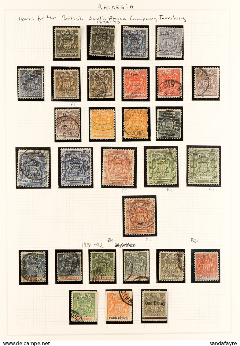 1892 - 1913 USED COLLECTION On Pages, Substantial Ranges Include Additional Shades, Postal & Fiscal Cancellations, Many  - Autres & Non Classés