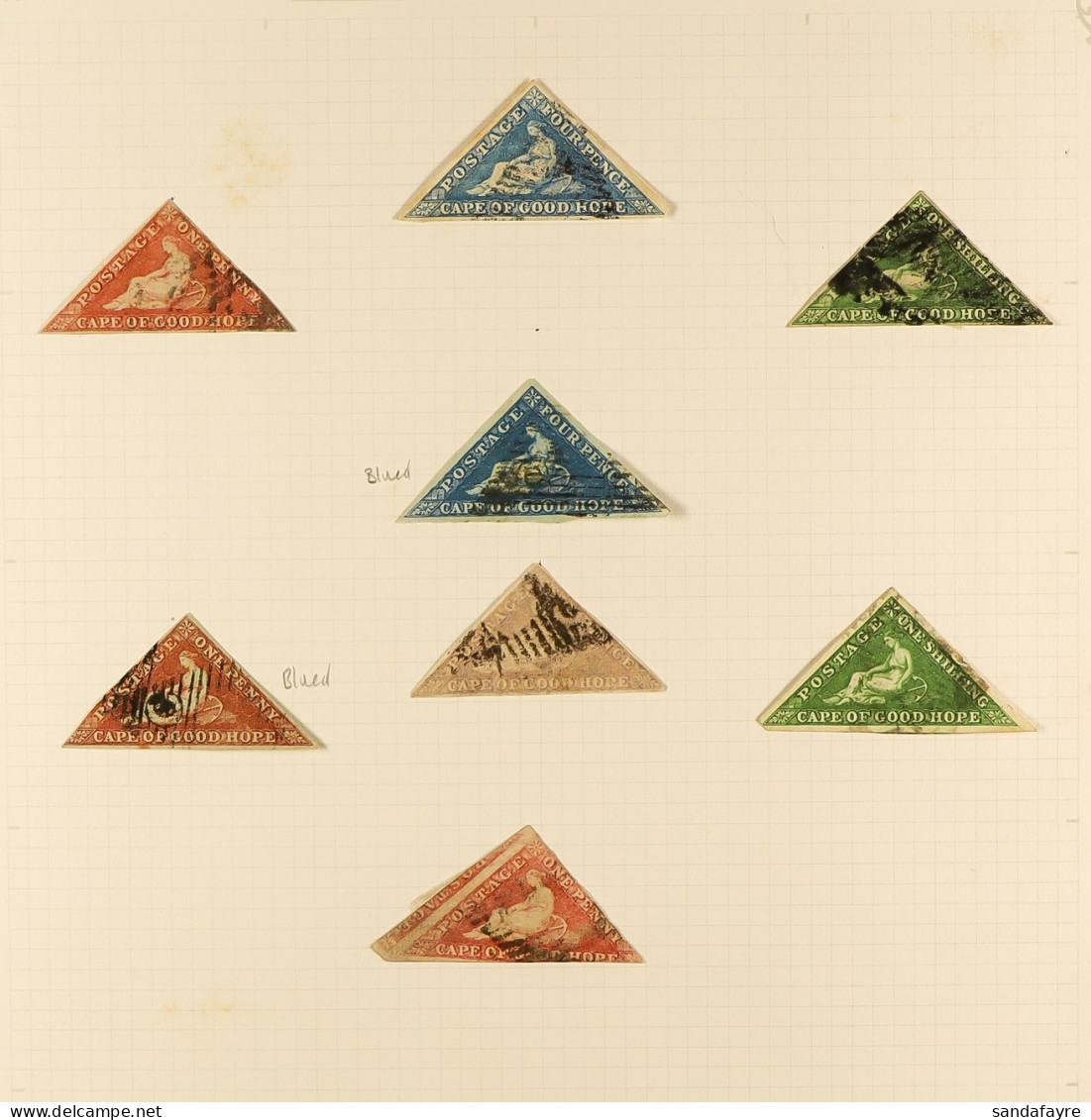 CAPE OF GOOD HOPE Old Time Ranges On Leaves, Incl. Triangulars (8) To 1s X2, 1876 1d On 1s, Later To 5s Etc. (50+ Stamps - Unclassified